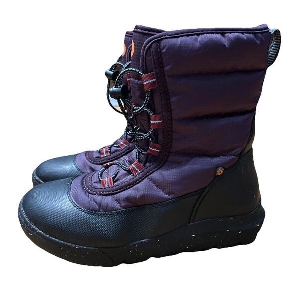 Bogs Girls' 4 Boot Skyline Snowcata Winter Round Toe Insulated Waterproof Snow - Picture 3 of 8